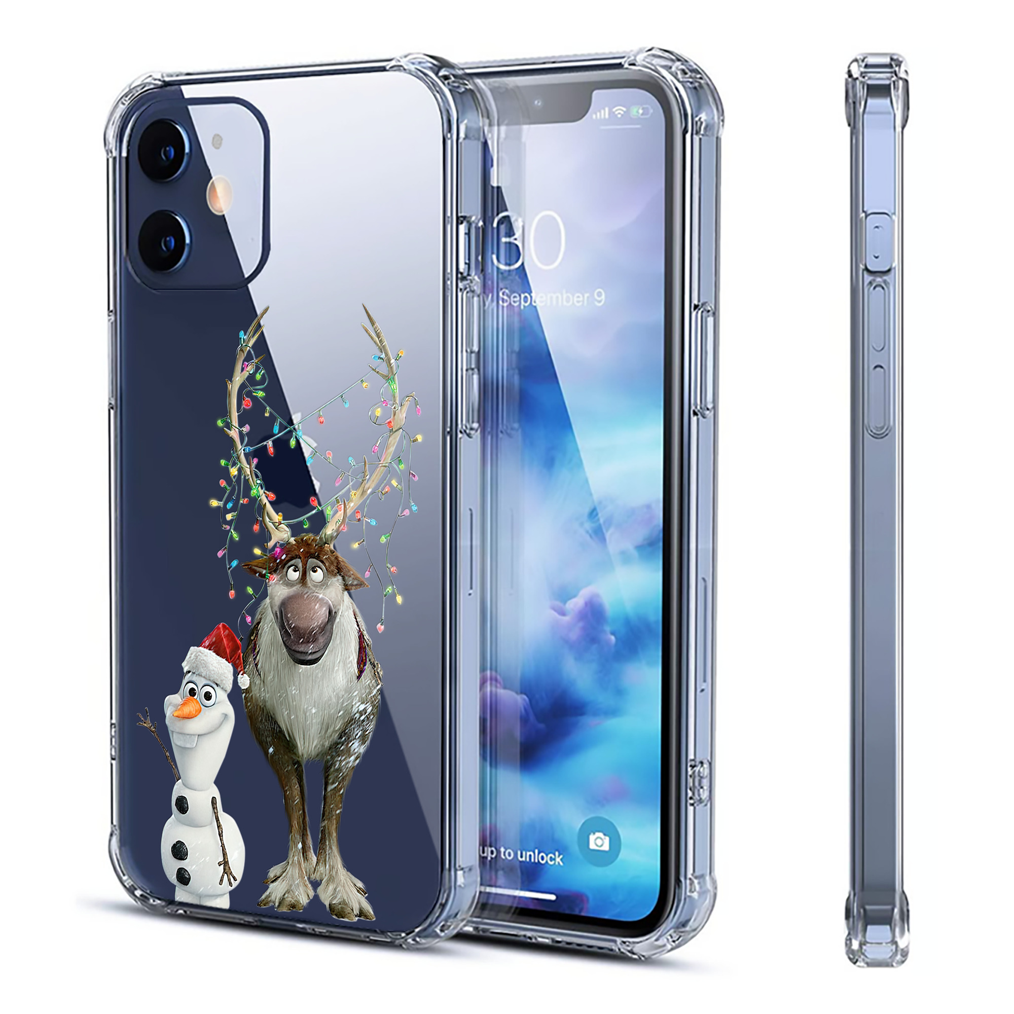 （画像用） アナと雪の女王 アンナ エルサ Frozen Anna Elsa 【iPhone 12シリーズ対応】透明スマホケース（クリアソフトケース）